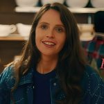 Felicity Jones Oh What Fun Channing Blue Jacket